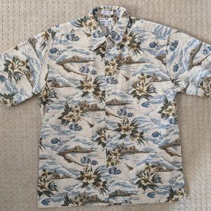 Men's Pierre Cardin Hawaiian Shirt w/Pocket (A179)